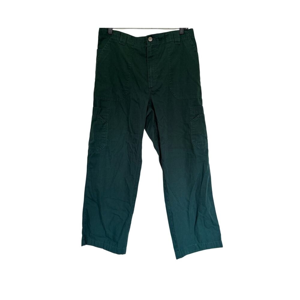 Carhartt Classic Fit Ripstop Boot Cut 8-Pocket Cargo Pant - Green - Size Medium